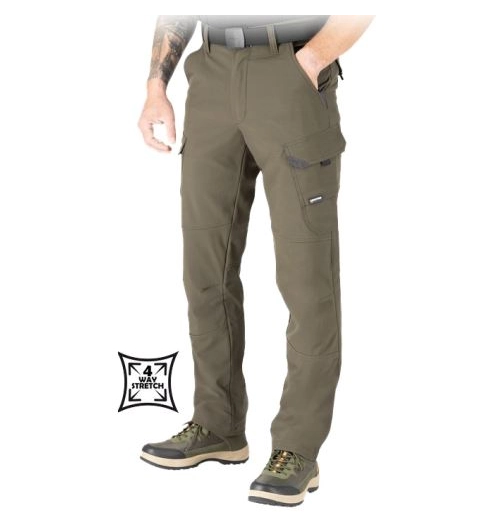 RANCHER kalhoty softshellové khaki