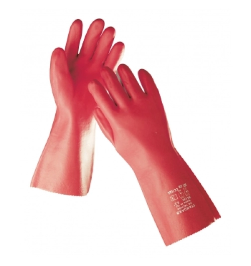 Rukavice PVC STANDARD červené