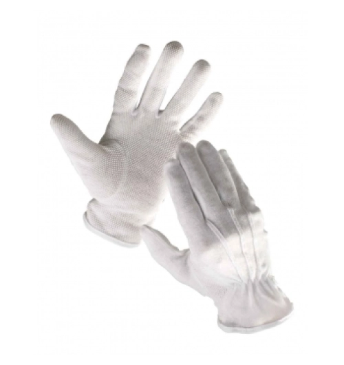 Rukavice BUSTARD bavlna s PVC terčíky