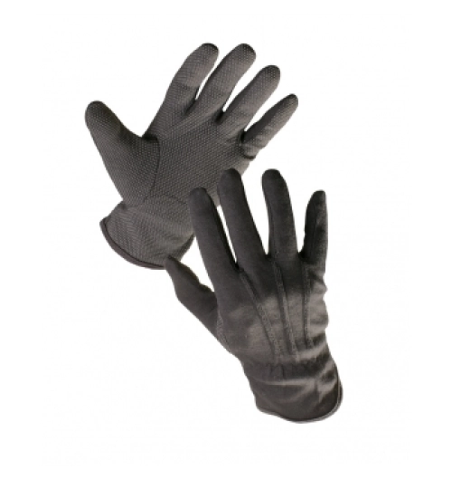 Rukavice BUSTARD BLACK  BA,PVC terčíky