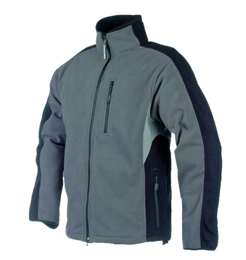Fleecová pracovní bunda PULAR, pánská - šedá