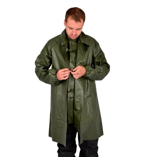 Pogumovaný plášť LOVEČKA tmavě zelená