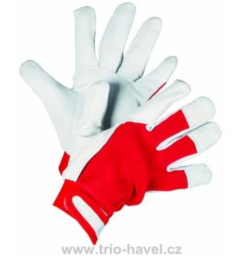 Rukavice TECHNIK červ. 1020
