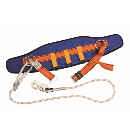 Polohovací pás s lanem a karabinou