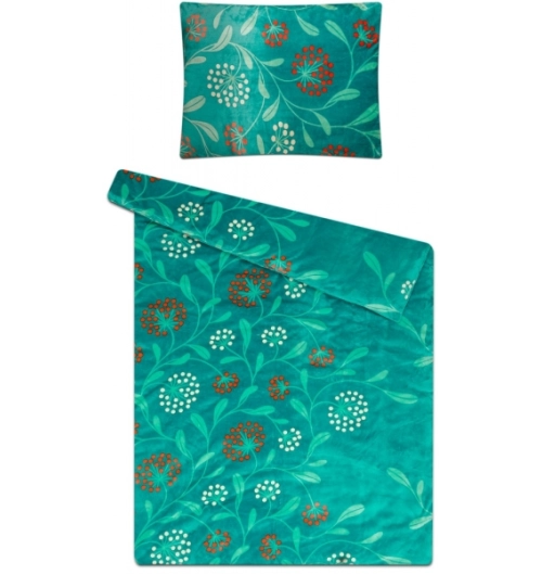 Povlečení mikroflanel LINDA petrolej