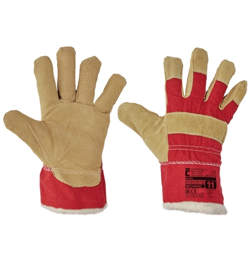 Pracovní rukavice zimní kombinované SHAG modré