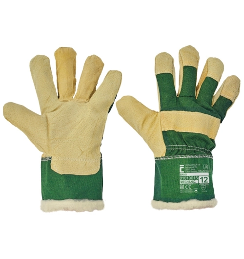 Pracovní rukavice zimní kombinované SHAG modré