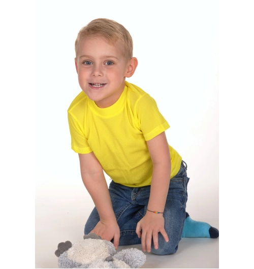 Termotričko dětské krátký rukáv žluté