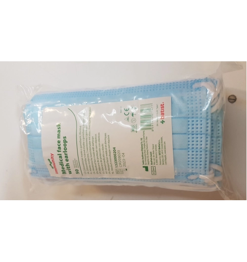 Rouška ústenka 3 vrstvá modrá