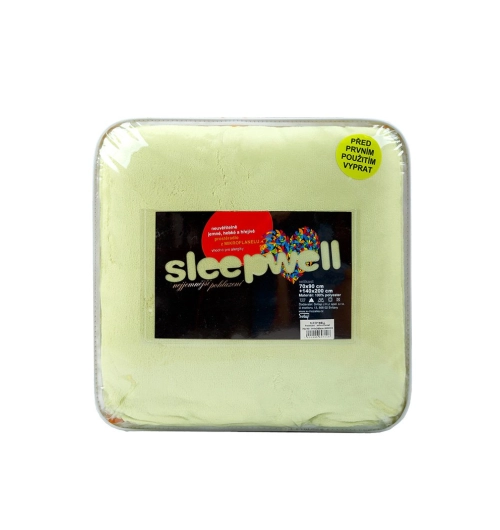 Prostěradlo mikroflanel na 2-lůžko pistácie (180cmx200cm) 