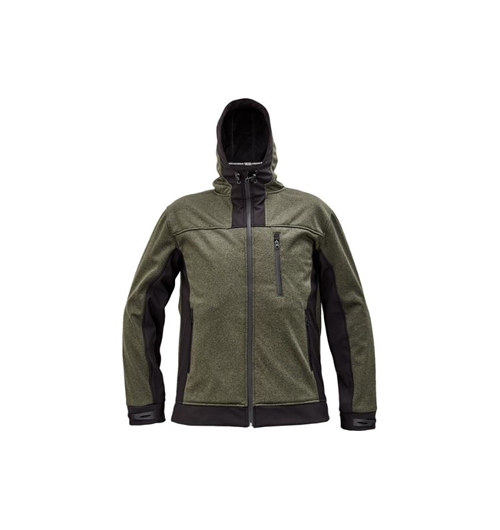 HUYER softshell. bunda olivová