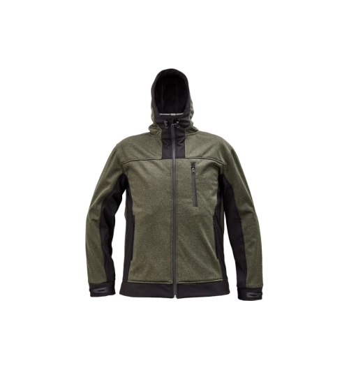 HUYER softshell. bunda olivová