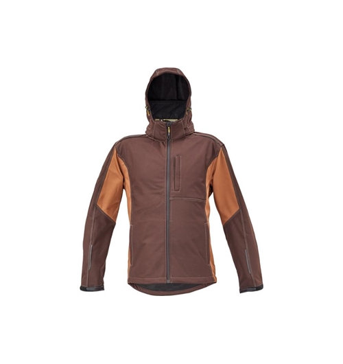DAYBORO softshell bunda tm.hnědá