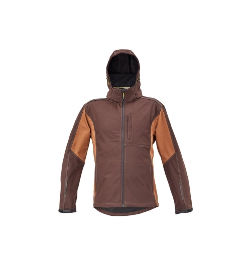 DAYBORO softshell bunda tm.hnědá