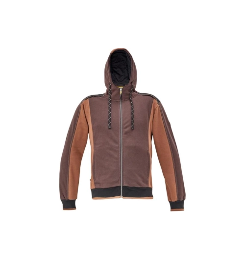 DAYBORO mikina s kapucí tm.hnědá