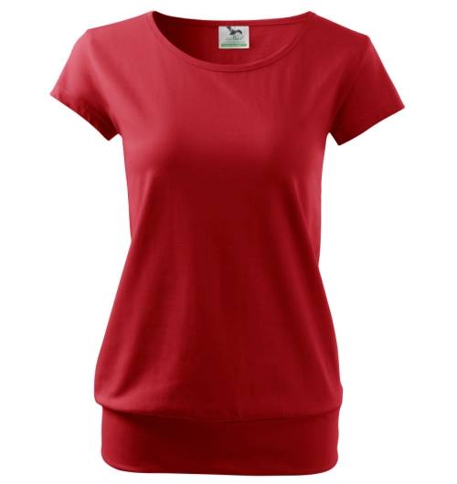City tričko dámské červená
