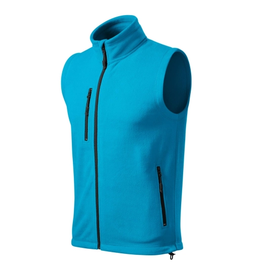 Vesta fleece EXIT tyrkysová