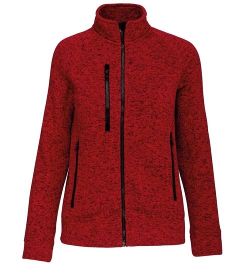 Dámská bundová mikina K9107 červená