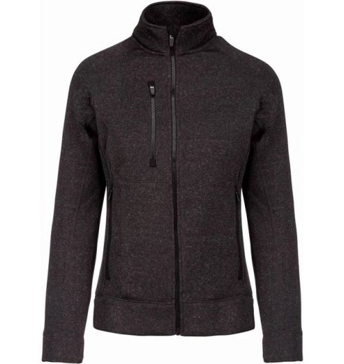 Dámská bundová mikina K9107 tmavě šedá