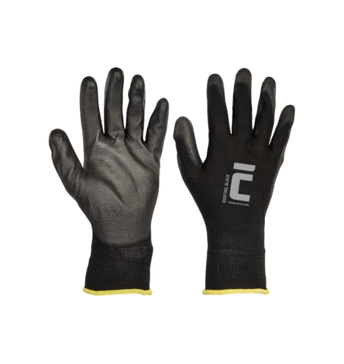 Rukavice BUNTING černé, bezešvý úplet