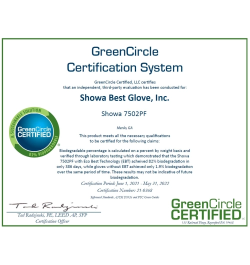 Rukavice nitrilové SHOWA 7502PF  200ks = box