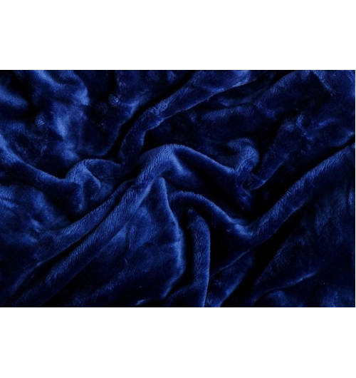 Prostěradlo mikroflanel     na 1-lůžko tmavě modré (90cm x 200cm)