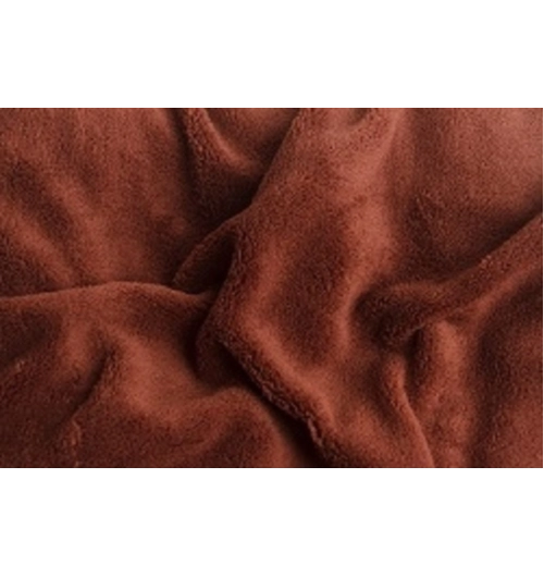 Prostěradlo mikroflanel na 2-lůžko tmavě hnědé (180cmx200cm) 