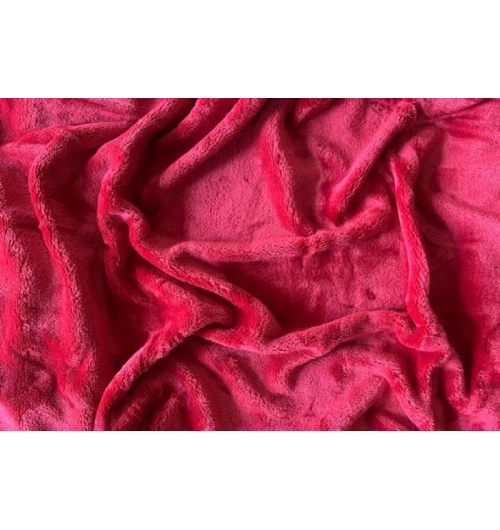 Prostěradlo mikroflanel na 2-lůžko bordó (180cmx200cm) 