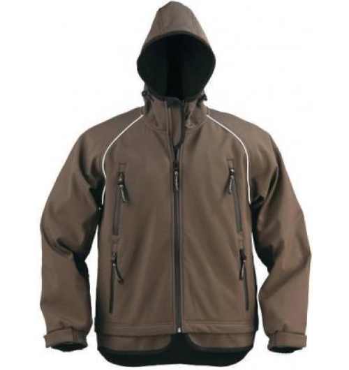 Softshellová bunda YIN  tabáková