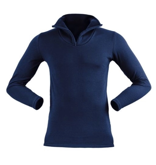 Termomikina 50/50 se zipem u krku modrá