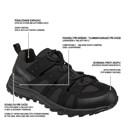 Pracovní obuv sandál AMIGO 01 černý