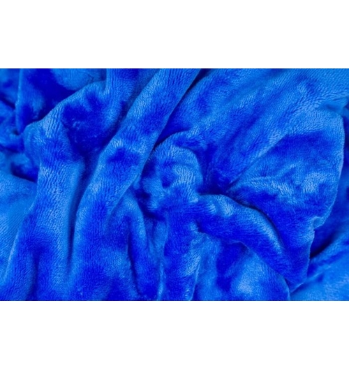  Prostěradlo mikroflanel na 1-lůžko královsky modré(90cm x 200cm)