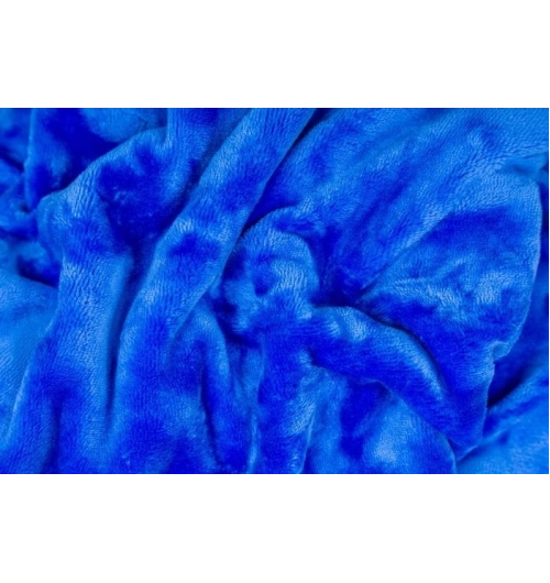  Prostěradlo mikroflanel na 1-lůžko královsky modré(90cm x 200cm)
