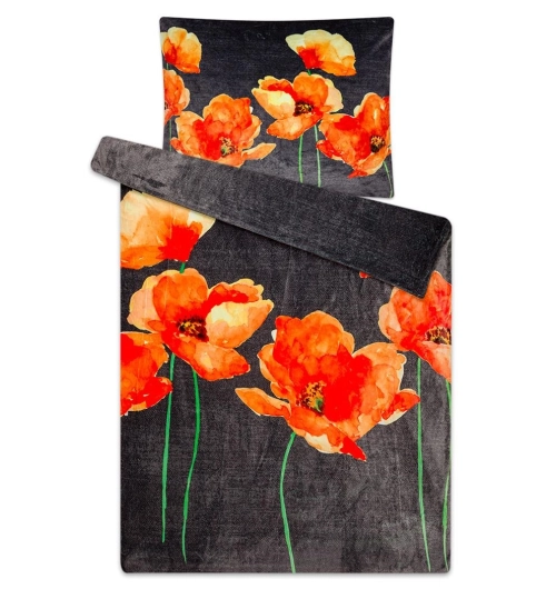 Povlečení mikroflanel české VLČÍ MÁKY