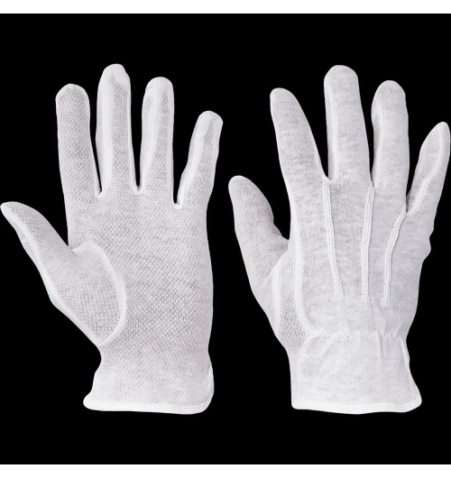 Rukavice BUSTARD bavlna s PVC terčíky