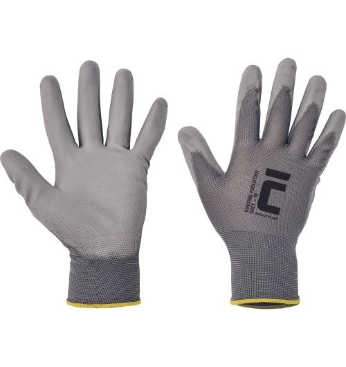 Rukavice BUNTING šedé, bezešvý úplet