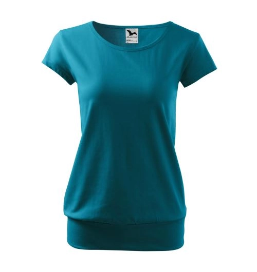 City tričko dámské tmavý tyrkys