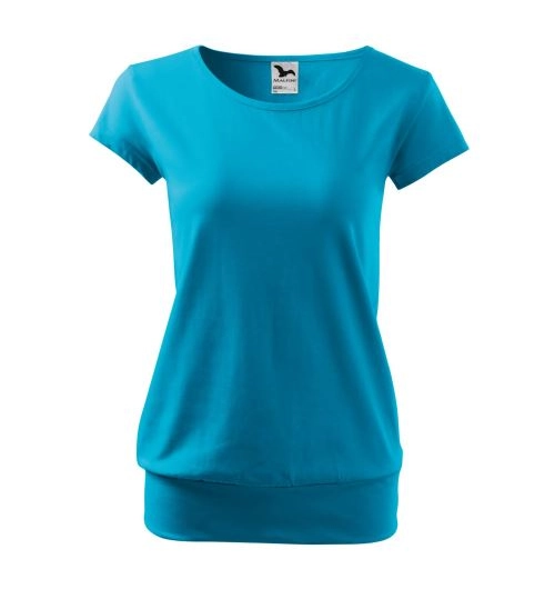 City tričko dámské tyrkysová