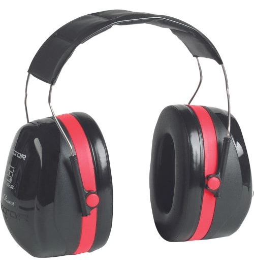 Mušlový chránič PELTOR H540-A, červený