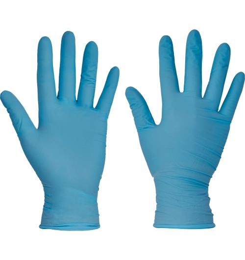 Rukavice jednorázové EVO nitril.pudr 10