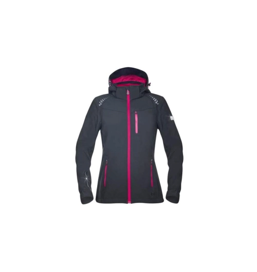 Floret  bunda softshellová černo-růžová