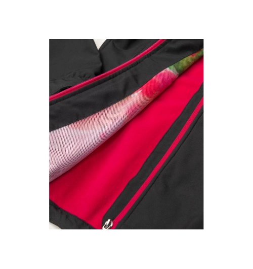 Floret  bunda softshellová černo-růžová