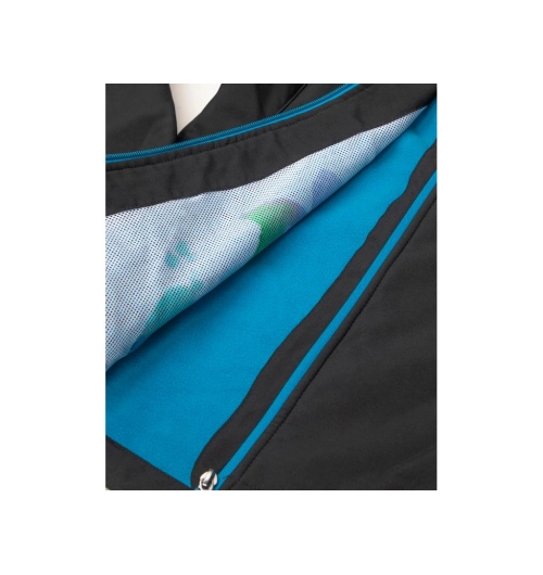 Floret  bunda softshellová černo-tyrkysová