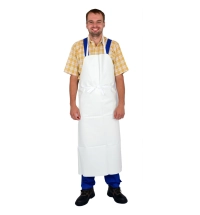 Pogumovaná dlouhá zástěra bez kapsy