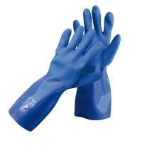 Rukavice NIVALIS FH celomáč. v modr. PVC