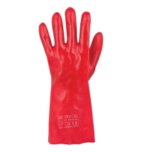 PVC rukavice Ray, červené 45,cm