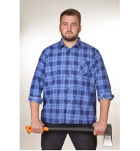 Flanelová pracovní košile modrá