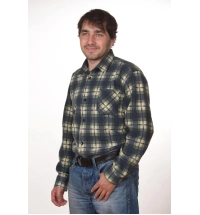 Flanelová pracovní košile nadměr