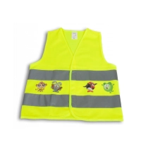 Dětská vesta reflexní TEDDY s obrázky