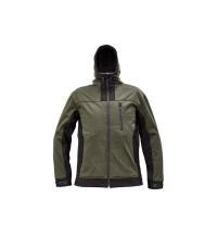 HUYER softshell. bunda olivová